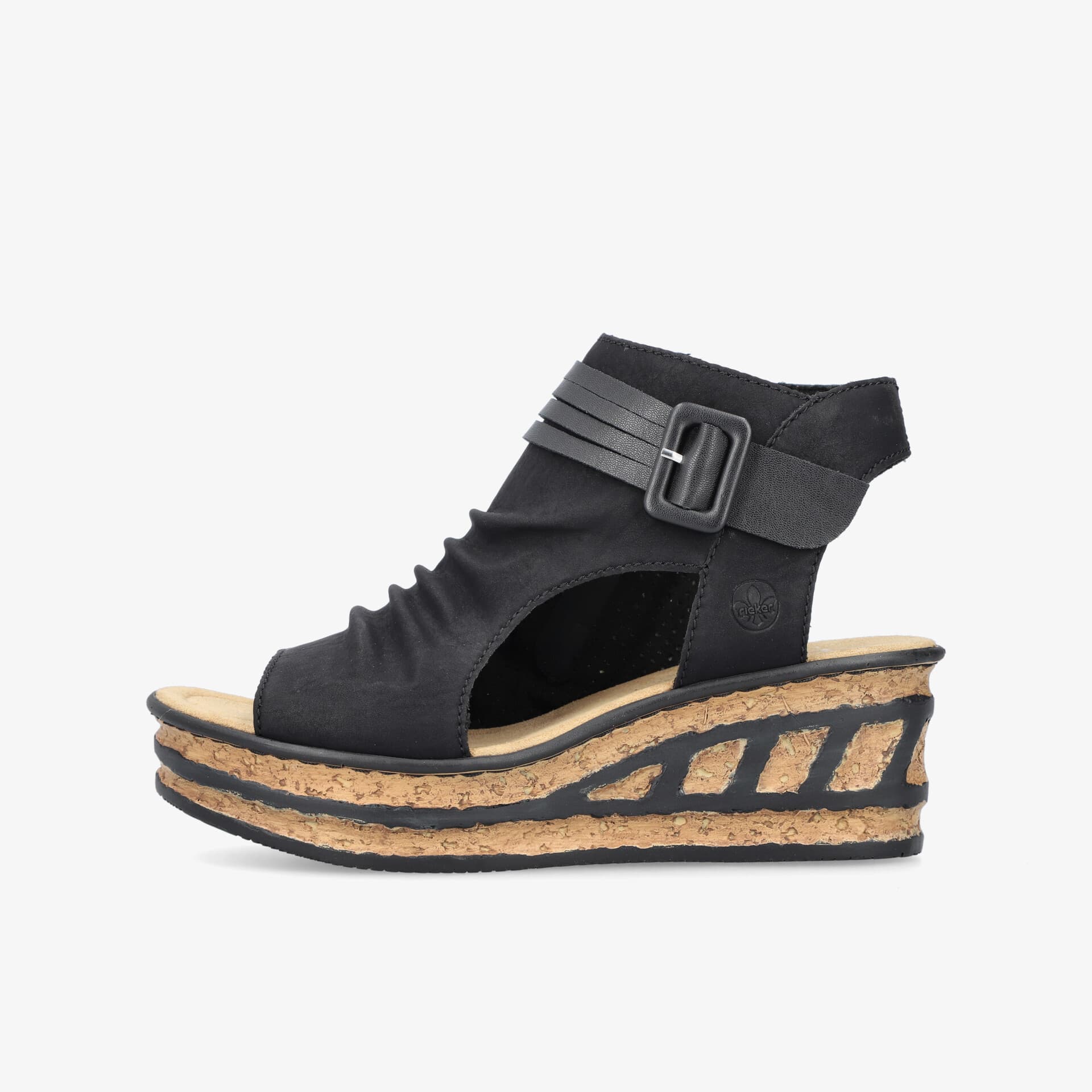 rieker Damen Plateausandalen