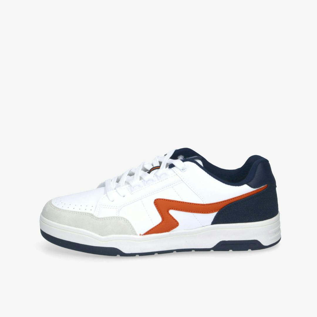 RENO DooDogs Herren Sneaker weiß orange dunkelblau